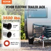 image:imageVEVOR Electric Trailer Jack 7500 lbs Capacity Electric Power Tongue Jack with Waterproof Protective Cover amp LED Light for Travel Trailer Camper RV 9843385 in Lift 12V DC with Wiring Black3500 lbs