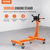 image:imageVEVOR Engine Stand 1300 lbs 35 Ton Rotating Engine Motor Stand with 360 Degree Adjustable Head Cast Iron Motor Hoist Dolly 4Caster 4 Adjustable Arms for Vehicle Maintenance Auto Repair1500 lbs