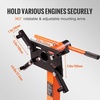 image:imageVEVOR Engine Stand 1300 lbs 35 Ton Rotating Engine Motor Stand with 360 Degree Adjustable Head Cast Iron Motor Hoist Dolly 4Caster 4 Adjustable Arms for Vehicle Maintenance Auto Repair1300 lbs
