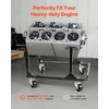 image:imageVEVOR Engine Stand 750 LBS Load Capacity Engine Motor Stand HeavyDuty Steel Motor Holder with 4 Swivel Casters and 4 Hook Positions Suitable for BBChevy and GEN1 SBChevy EnginesBlack