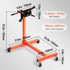 image:imageVEVOR Engine Stand 750 lbs 38 Ton Rotating Engine Motor Stand with 360 Degree Adjustable Head Cast Iron Motor Hoist Dolly 4Caster 4 Adjustable Arms for Vehicle Maintenance Auto Repair750 LBS