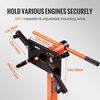 image:imageVEVOR Engine Stand 750 lbs 38 Ton Rotating Engine Motor Stand with 360 Degree Adjustable Head Cast Iron Motor Hoist Dolly 4Caster 4 Adjustable Arms for Vehicle Maintenance Auto Repair750 LBS