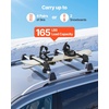 image:imageVEVOR Folding Hitch Mounted Ski amp Snowboard Rack Fits 2Inch Receiver Carries up to 6 Pairs of Skis or 4 Snowboards Adjustable HitchMounted Rack for Car with Key Lock Security Strap Tilt AccessRoof Rack Full