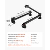 image:imageVEVOR Folding Hitch Mounted Ski amp Snowboard Rack Fits 2Inch Receiver Carries up to 6 Pairs of Skis or 4 Snowboards Adjustable HitchMounted Rack for Car with Key Lock Security Strap Tilt AccessRoof Rack Universal