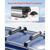 image:imageVEVOR Folding Hitch Mounted Ski amp Snowboard Rack Fits 2Inch Receiver Carries up to 6 Pairs of Skis or 4 Snowboards Adjustable HitchMounted Rack for Car with Key Lock Security Strap Tilt AccessRoof Rack TStyle