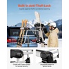 image:imageVEVOR Folding Hitch Mounted Ski amp Snowboard Rack Fits 2Inch Receiver Carries up to 6 Pairs of Skis or 4 Snowboards Adjustable HitchMounted Rack for Car with Key Lock Security Strap Tilt AccessRear Rack Fold4