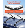 image:imageVEVOR Folding Hitch Mounted Ski amp Snowboard Rack Fits 2Inch Receiver Carries up to 6 Pairs of Skis or 4 Snowboards Adjustable HitchMounted Rack for Car with Key Lock Security Strap Tilt AccessRoof Rack TStyle