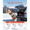 image:imageVEVOR Folding Hitch Mounted Ski amp Snowboard Rack Fits 2Inch Receiver Carries up to 6 Pairs of Skis or 4 Snowboards Adjustable HitchMounted Rack for Car with Key Lock Security Strap Tilt AccessRear Rack Fold1