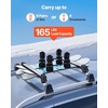 image:imageVEVOR Folding Hitch Mounted Ski amp Snowboard Rack Fits 2Inch Receiver Carries up to 6 Pairs of Skis or 4 Snowboards Adjustable HitchMounted Rack for Car with Key Lock Security Strap Tilt AccessRoof Rack TStyle