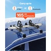 image:imageVEVOR Folding Hitch Mounted Ski amp Snowboard Rack Fits 2Inch Receiver Carries up to 6 Pairs of Skis or 4 Snowboards Adjustable HitchMounted Rack for Car with Key Lock Security Strap Tilt AccessRoof Rack TStyle