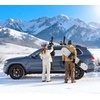 image:imageVEVOR Folding Hitch Mounted Ski amp Snowboard Rack Fits 2Inch Receiver Carries up to 6 Pairs of Skis or 4 Snowboards Adjustable HitchMounted Rack for Car with Key Lock Security Strap Tilt AccessRoof Rack TStyle