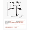 image:imageVEVOR Folding Hitch Mounted Ski amp Snowboard Rack Fits 2Inch Receiver Carries up to 6 Pairs of Skis or 4 Snowboards Adjustable HitchMounted Rack for Car with Key Lock Security Strap Tilt AccessRear Rack Fold4
