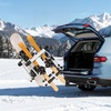 image:imageVEVOR Folding Hitch Mounted Ski amp Snowboard Rack Fits 2Inch Receiver Carries up to 6 Pairs of Skis or 4 Snowboards Adjustable HitchMounted Rack for Car with Key Lock Security Strap Tilt AccessRear Rack Fold4