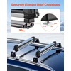 image:imageVEVOR Folding Hitch Mounted Ski amp Snowboard Rack Fits 2Inch Receiver Carries up to 6 Pairs of Skis or 4 Snowboards Adjustable HitchMounted Rack for Car with Key Lock Security Strap Tilt AccessRoof Rack TStyle