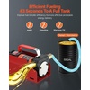 image:imageVEVOR Fuel Transfer Pump 12V DC 15 GPM Cast Iron Diesel Transfer Pump Kit with Manual Nozzle Discharge Hose Overheat Protection Power Cable ExplosionProof for Gasoline Diesel Kerosene amp More12V 10GPM