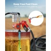 image:imageVEVOR Fuel Transfer Pump 12V DC 15 GPM Cast Iron Diesel Transfer Pump Kit with Manual Nozzle Discharge Hose Overheat Protection Power Cable ExplosionProof for Gasoline Diesel Kerosene amp More12V 10GPM with Filter
