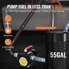 image:imageVEVOR Fuel Transfer Pump 12V DC 15 GPM Cast Iron Diesel Transfer Pump Kit with Manual Nozzle Discharge Hose Overheat Protection Power Cable ExplosionProof for Gasoline Diesel Kerosene amp More12V 10GPM with Carry Case