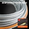 image:imageVEVOR Galvanized Steel Winch Cable 38 Inch x 75 Feet 15200 lbs Breaking Strength Wire Winch Rope with Swivel Hook Towing Cable Heavy Duty Universal Fit for SUV Large OffRoad Vehicle Truck100 ft