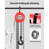 image:imageVEVOR Hand Chain Hoist 1 Ton 2200 lbs Capacity Manual Chain Block with Upgrade G70 Galvanized Chain 8 ft Lifting Height Heavy Duty Pulley Hoist for Garage Warehouse Automotive Machinery RedRed 1T 8FT