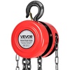 image:imageVEVOR Hand Chain Hoist 1 Ton 2200 lbs Capacity Manual Chain Block with Upgrade G70 Galvanized Chain 8 ft Lifting Height Heavy Duty Pulley Hoist for Garage Warehouse Automotive Machinery RedRed 1T 8FT