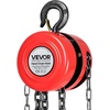image:imageVEVOR Hand Chain Hoist 2 Ton 4400 lbs Capacity Manual Chain Block with Upgrade G80 Galvanized Chain 20 ft Lifting Height Heavy Duty Pulley Hoist for Garage Warehouse Automotive Machinery OrangeRed