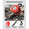 image:imageVEVOR Hand Chain Hoist 2 Ton 4400 lbs Capacity Manual Chain Block with Upgrade G80 Galvanized Chain 20 ft Lifting Height Heavy Duty Pulley Hoist for Garage Warehouse Automotive Machinery OrangeRed