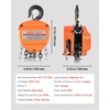 image:imageVEVOR Hand Chain Hoist 2 Ton 4400 lbs Capacity Manual Chain Block with Upgrade G80 Galvanized Chain 20 ft Lifting Height Heavy Duty Pulley Hoist for Garage Warehouse Automotive Machinery OrangeOrange