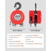 image:imageVEVOR Hand Chain Hoist 2 Ton 4400 lbs Capacity Manual Chain Block with Upgrade G80 Galvanized Chain 20 ft Lifting Height Heavy Duty Pulley Hoist for Garage Warehouse Automotive Machinery OrangeRed