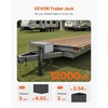 image:imageVEVOR HeavyDuty Trailer Jack 12000 lbs Load Capacity Sidewind Square Direct Weldon Trailer Jack with Handle Crank Adjustable Drop Leg 26Inch Travel for Lifting RV Utility Yacht Trailers12000lbs 126 inch Stroke