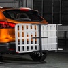 image:imageVEVOR Hitch Mount Cargo Carrier 500LBS Mobility Scooter Carrier with Folding Ramp Aluminum Trailer Hitch Rack Basket amp Stabilizer Strap Fits 2 Hitch Receiver for Truck SUV Car 4803 x 2787