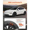 image:imageVEVOR Hubcaps Wheel Covers for 20172023 Tesla Model 3 18 Inch Set of 4 Wheel Rim Cover Hubcaps OEM Style Replacement R18 Size Snap On Car Hub Caps Premium 10Spoke ABS Tire Rim Caps Matte BlackMatte Black