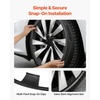 image:imageVEVOR Hubcaps Wheel Covers for 20172023 Tesla Model 3 18 Inch Set of 4 Wheel Rim Cover Hubcaps OEM Style Replacement R18 Size Snap On Car Hub Caps Premium 10Spoke ABS Tire Rim Caps Matte BlackMatte Black