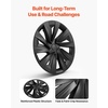 image:imageVEVOR Hubcaps Wheel Covers for 20172023 Tesla Model 3 18 Inch Set of 4 Wheel Rim Cover Hubcaps OEM Style Replacement R18 Size Snap On Car Hub Caps Premium 10Spoke ABS Tire Rim Caps Matte BlackMatte Black