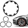 image:imageVEVOR Hubcaps Wheel Covers for 20172023 Tesla Model 3 18 Inch Set of 4 Wheel Rim Cover Hubcaps OEM Style Replacement R18 Size Snap On Car Hub Caps Premium 10Spoke ABS Tire Rim Caps Matte BlackMatte Black