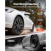image:imageVEVOR Hubcaps Wheel Covers for 20172023 Tesla Model 3 18 Inch Set of 4 Wheel Rim Cover Hubcaps OEM Style Replacement R18 Size Snap On Car Hub Caps Premium 10Spoke ABS Tire Rim Caps Matte BlackMatte Black