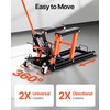 image:imageVEVOR Hydraulic Motorcycle Lift Jack 1500 LBS Capacity ATV Scissor Lift Jack Portable Motorcycle Lift Table with 4 Wheels Hydraulic FootOperated Hoist Stand for Motorcycle ATV UTV Powersports  Portable Motorcycle Lift Table with 4 Wheels Hydraulic FootOperated Hoist Stand for ATV UTV PowersportsOrange