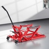 image:imageVEVOR Hydraulic Motorcycle Lift Jack 1500 LBS Capacity ATV Scissor Lift Jack Portable Motorcycle Lift Table with 4 Wheels Hydraulic FootOperated Hoist Stand for Motorcycle ATV UTV Powersports  Portable Motorcycle Lift Table with 4 Wheels Hydraulic FootOperated Hoist Stand for ATV UTV PowersportsRed