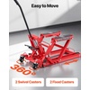 image:imageVEVOR Hydraulic Motorcycle Lift Jack 1500 LBS Capacity ATV Scissor Lift Jack Portable Motorcycle Lift Table with 4 Wheels Hydraulic FootOperated Hoist Stand for Motorcycle ATV UTV Powersports  Portable Motorcycle Lift Table with 4 Wheels Hydraulic FootOperated Hoist Stand for ATV UTV PowersportsRed