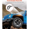 image:imageVEVOR Inner Fender Liner Front amp Rear Fender Liner Compatible with 20072018 Jeeps JKJKU 24 Doors Steel Mud Guards Bolton Style Fenders Flare Wheel Well Cover Fenders Flare Liners BlackFront A