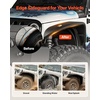 image:imageVEVOR Inner Fender Liner Front amp Rear Fender Liner Compatible with 20072018 Jeeps JKJKU 24 Doors Steel Mud Guards Bolton Style Fenders Flare Wheel Well Cover Fenders Flare Liners BlackFront A