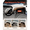 image:imageVEVOR Inner Fender Liner Front amp Rear Fender Liner Compatible with 20072018 Jeeps JKJKU 24 Doors Steel Mud Guards Bolton Style Fenders Flare Wheel Well Cover Fenders Flare Liners BlackFront and Rear B