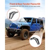 image:imageVEVOR Inner Fender Liner Front amp Rear Fender Liner Compatible with 20072018 Jeeps JKJKU 24 Doors Steel Mud Guards Bolton Style Fenders Flare Wheel Well Cover Fenders Flare Liners BlackFront and Rear B