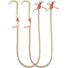 image:imageVEVOR J Hook Chain 516 in x 10 ft Bridle Tow Chain G80 Bridle Transport Chain with 2 G70 J Hooks 9260 Lbs Break Strength Tow Hooks for Trucks J Hooks Towing Straps 2PCS516Inch x 6FT