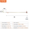 image:imageVEVOR J Hook Chain 516 in x 10 ft Bridle Tow Chain G80 Bridle Transport Chain with 2 G70 J Hooks 9260 Lbs Break Strength Tow Hooks for Trucks J Hooks Towing Straps 2PCS516Inch x 6FT