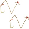 image:imageVEVOR J Hook Chain 516 in x 10 ft Bridle Tow Chain G80 Bridle Transport Chain with 2 G70 J Hooks 9260 Lbs Break Strength Tow Hooks for Trucks J Hooks Towing Straps 2PCS516Inch x 6FT