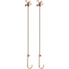 image:imageVEVOR J Hook Chain 516 in x 10 ft Bridle Tow Chain G80 Bridle Transport Chain with 2 G70 J Hooks 9260 Lbs Break Strength Tow Hooks for Trucks J Hooks Towing Straps 2PCS516Inch x 10FT