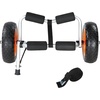 image:imageVEVOR Kayak Cart 250lbs Load Capacity Foldable Kayak Dolly Aluminum Kayak Wheels with 10 Solid Tires for Kayaks Carrier Canoes Paddleboard Kayak Trolley Float Mats Jon Boats