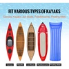 image:imageVEVOR Kayak Cart 250lbs Load Capacity Foldable Kayak Dolly Aluminum Kayak Wheels with 10 Solid Tires for Kayaks Carrier Canoes Paddleboard Kayak Trolley Float Mats Jon Boats