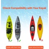 image:imageVEVOR Kayak Cart 280lbs Load Capacity with 10 Inch Solid Tires Heavy Duty Detachable Canoe Trolley Cart with Adjustable Width amp Top Foam Protection for Kayaks with Drain Holes of 254cm and Above