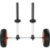 image:imageVEVOR Kayak Cart 280lbs Load Capacity with 10 Inch Solid Tires Heavy Duty Detachable Canoe Trolley Cart with Adjustable Width amp Top Foam Protection for Kayaks with Drain Holes of 254cm and Above